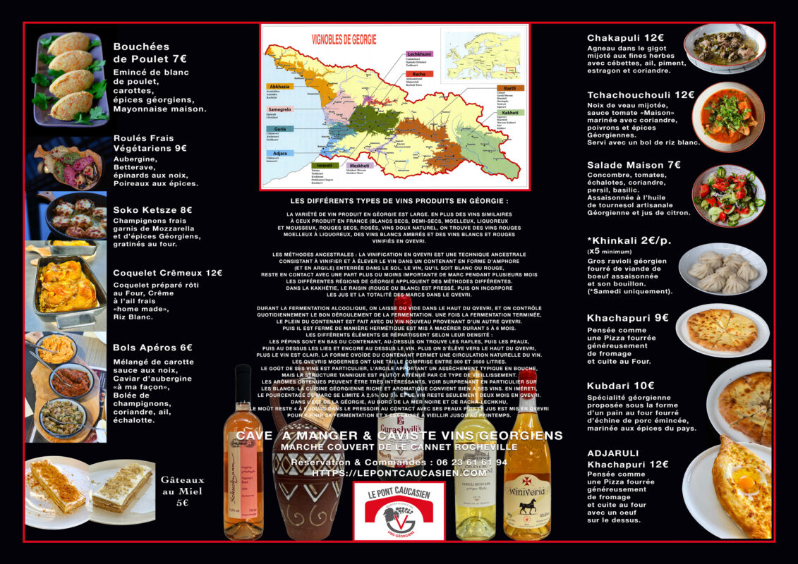 LE PONT CAUCASIEN Importateur France de Vins Géorgiens